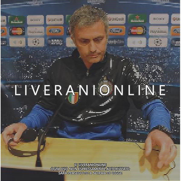 Conferenza Stampa Inter - Barcellona Champions League 2009/2010 Semifinale Ritorno Barcellona - 27.04.2010 Nella Foto: JOSE\' MOURINHO /Ph.Vitez-Ag. Aldo Liverani