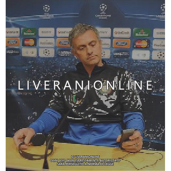 Conferenza Stampa Inter - Barcellona Champions League 2009/2010 Semifinale Ritorno Barcellona - 27.04.2010 Nella Foto: JOSE\' MOURINHO /Ph.Vitez-Ag. Aldo Liverani