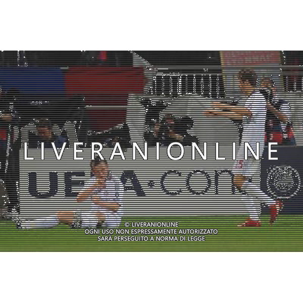 27/04/2010 CHAMPIONS LEAGUE Stade Gerland LIONE BAYERN MONACO semifinale di ritorno di champions league nella foto l\'esultanza di Ivica OLIC dopo il gol Photo Icon Sport/ALDO LIVERANI ITALY ONLY *** Local Caption ***