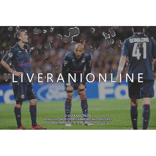 27/04/2010 CHAMPIONS LEAGUE Stade Gerland LIONE BAYERN MONACO semifinale di ritorno di champions league nella foto delusione Jean Alain BOUMSONG Photo Icon Sport/ALDO LIVERANI ITALY ONLY *** Local Caption ***