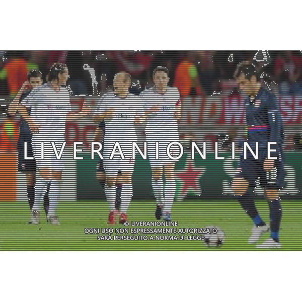 27/04/2010 CHAMPIONS LEAGUE Stade Gerland LIONE BAYERN MONACO semifinale di ritorno di champions league nella foto l\'esultanza del bayern monaco Photo Icon Sport/ALDO LIVERANI ITALY ONLY *** Local Caption ***