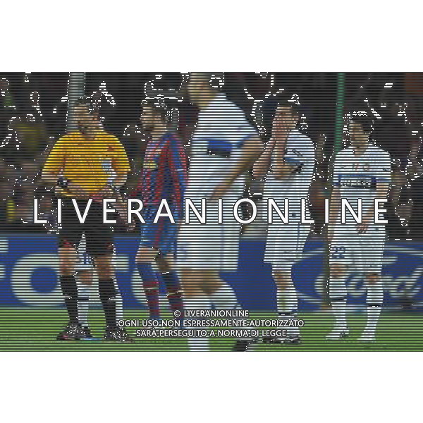 Champions League 2009/2010 Semifinale Ritorno Barcellona - 28.04.2010 Barcellona-Inter Nella Foto:ESPULSIONE THIAGO MOTTA /Ph.Vitez-Ag. Aldo Liverani