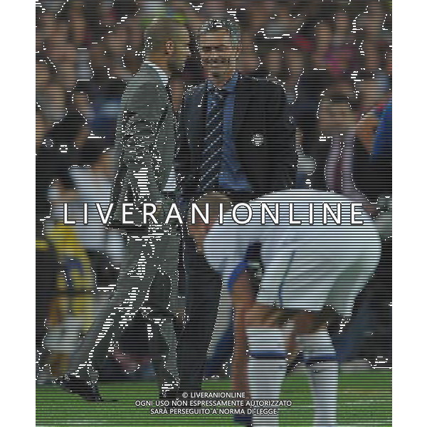 Champions League 2009/2010 Semifinale Ritorno Barcellona - 28.04.2010 Barcellona-Inter Nella Foto:JOSEP GUARDIOLA E JOSE\' MOURINHO POLEMICO DOPO L\'ESPULSIONE /Ph.Vitez-Ag. Aldo Liverani