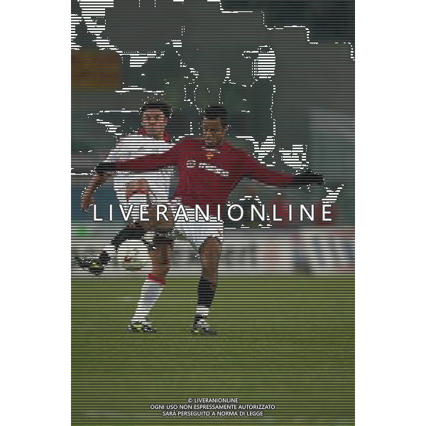 roma 22/01/04 roma-milan coppa italia tim cup nella foto mancini alessandro faiolhe e brocchi cristian* foto pasquazi/ ag aldo liverani