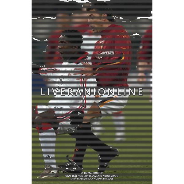 roma 22/01/04 roma-milan coppa italia tim cup nella foto seedorf clarence e samuel walter adrian* foto pasquazi/ ag aldo liverani