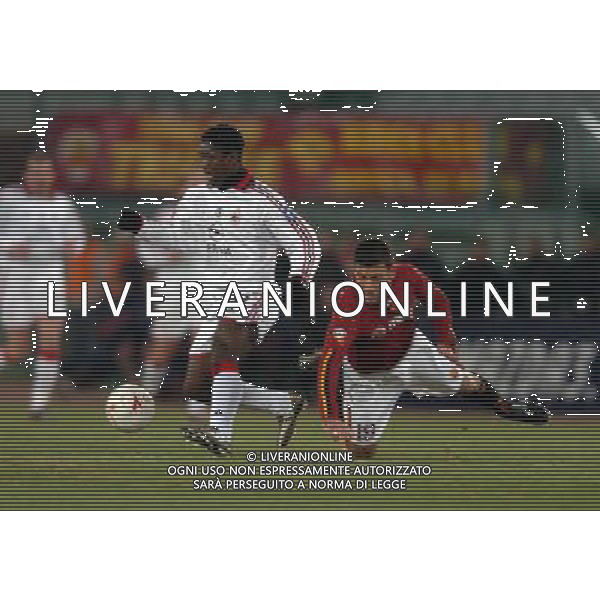 roma 22/01/04 roma-milan coppa italia tim cup nella foto seedorf clarence e samuel walter adrian* foto pasquazi/ ag aldo liverani