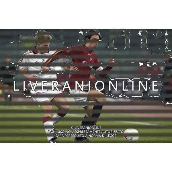 roma 22/01/04 roma-milan coppa italia tim cup nella foto martin laursen e delvecchio marco* foto fabrizio terruso / ag aldo liverani