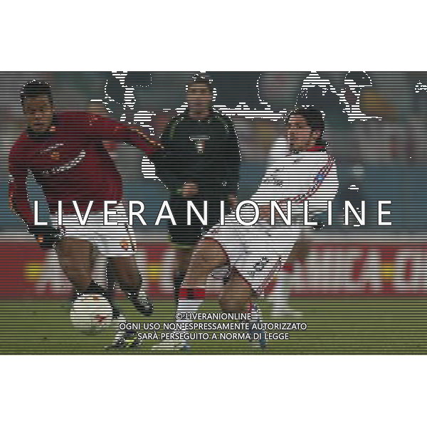 roma 22/01/04 roma-milan coppa italia tim cup nella foto mancinialessandro faiolhe e gattuso gennaro ivan* foto fabrizio terruso / ag aldo liverani