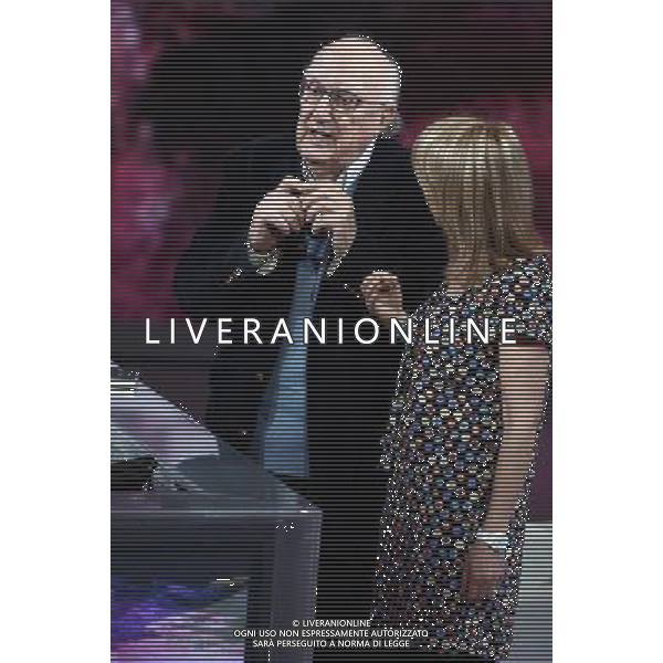 TRASMISSIONE TV: \' CHE TEMPO CHE FA\' nella foto: Andrea CAMILLERI - Luciana LITTIZZETTO © Antonio Sorano - Ag. Aldo Liverani sas