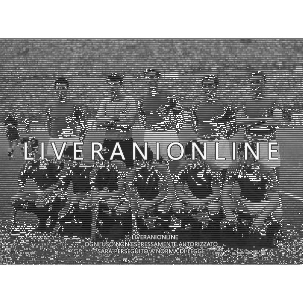 FORMAZIONE ITALIA europei 1968 NELLA FOTO Sandro Salvadore dino zoff giacinto facchetti Tarcisio Burgnich riva gigi Giorgio Puia dmenghini angelo sandro mazzola pietro anastasi de sisti Giancarlo Mario Bertini ph.ALDO LIVERANI SAS