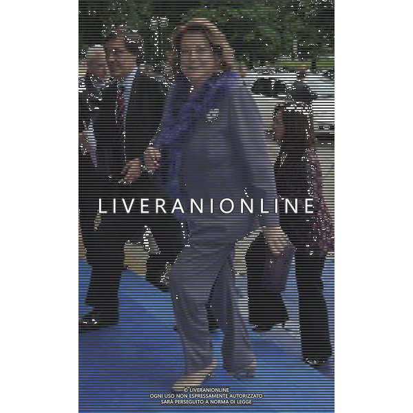 MILANO 5/5/2010 TRIENNALE VIALE ALEMAGNA INAUGURAZIONE MOSTRA FOTOGRAFICA DEDICATA AI 100 ANNI DELLA CONFINDUSTRIA NELLA FOTO DIANA BRACCO FOTO ROMANO/AG ALDO LIVERANI