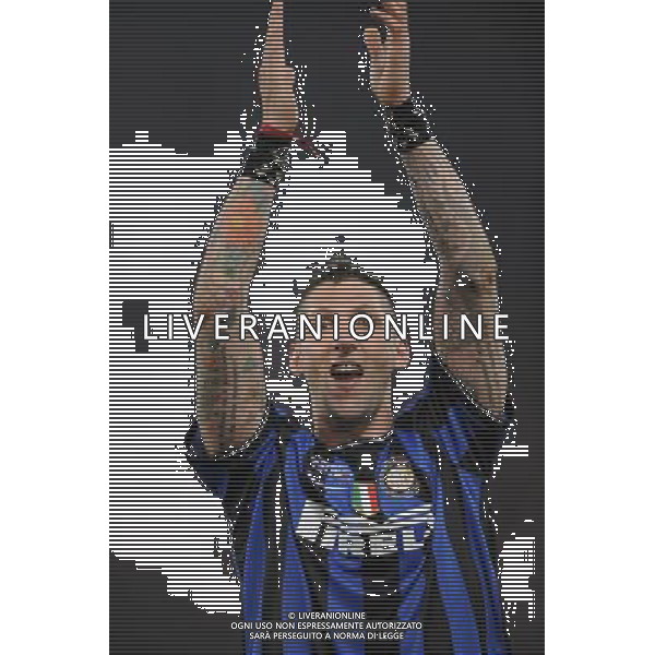 Roma - 05/05/2010 - Stadio Olimpico - Finale di TIM CUP 2009/2010 - Inter vs Roma - nella foto: l\'esultanza di materazzi a fine gara ph. Corradetti / ©Aldo Liverani Sas