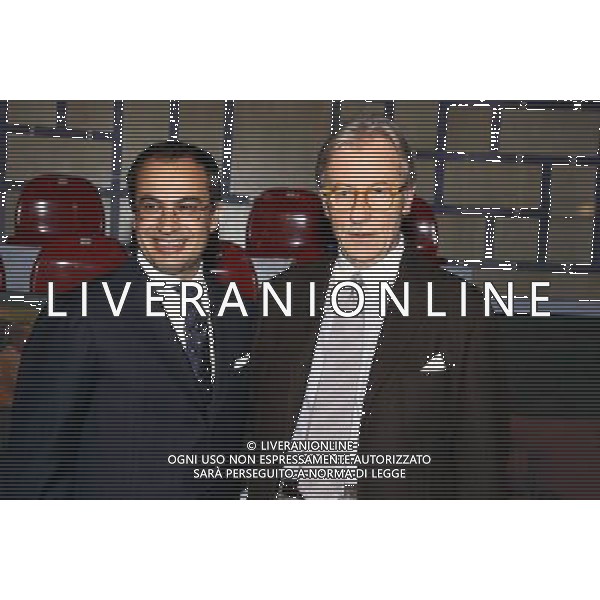 TRASMISSIONE TV: \' L\'ULTIMA PAROLA\' nella foto: Gianluigi PARAGONE - Vittorio FELTRI foto Antonio Sorano - Ag. Aldo Liverani sas
