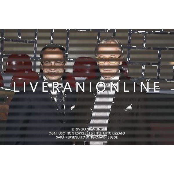 TRASMISSIONE TV: \' L\'ULTIMA PAROLA\' nella foto: Vittorio FELTRI - Gianluigi PARAGONE © ANTONIO SORANO - AG. ALDO LIVERANI SAS