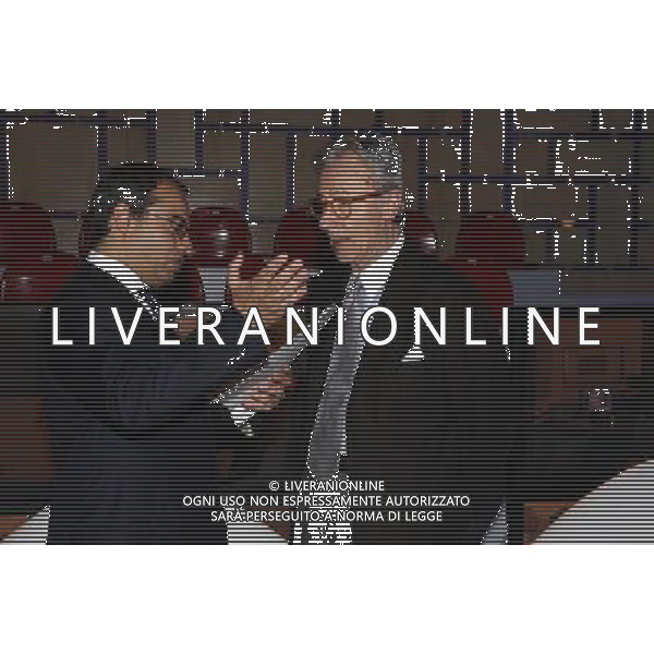 TRASMISSIONE TV: \' L\'ULTIMA PAROLA\' nella foto: Vittorio FELTRI - Gianluigi PARAGONE © ANTONIO SORANO - AG. ALDO LIVERANI SAS