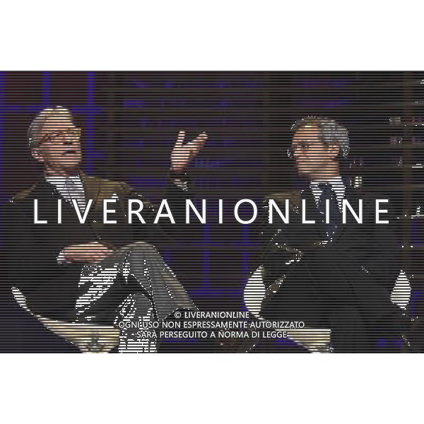 TRASMISSIONE TV: \' L\'ULTIMA PAROLA\' nela foto: Vittorio FELTRI - Enrico MENTANA © ANTONIO SORANO - AG. ALDO LIVERANI SAS
