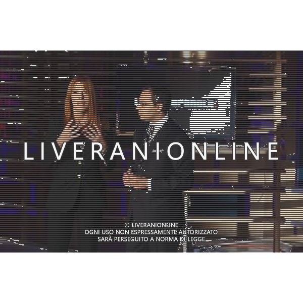 TRASMISSIONE TV: \' L\'ULTIMA PAROLA\' nela foto: Michela Vittoria BRAMBILLA - Gianluigi PARAGONE © ANTONIO SORANO - AG. ALDO LIVERANI SAS