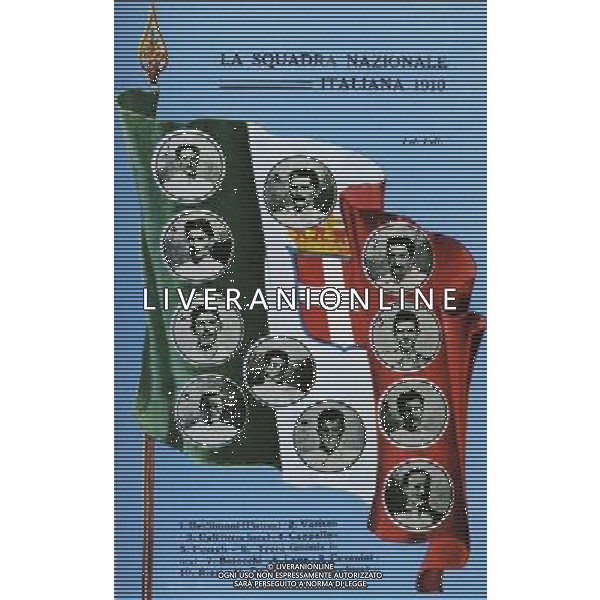 FORMAZIONE ITALIANA 1910 CALCIO NELLA FOTO DE SIMONI - VARISCO - CALI\' - CAPPELLO - FOSSATI - TRERE\' - BOJOCCHI - LANA - CEVENINI - RIZZI - DE BERNARDI PH.AG ALDO LIVERANI SAS