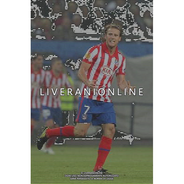 AMBURGO: Fulham FC - Atletico Madrid - FINALE DI EUROPA LEAGUE nella foto: Diego FORLAN ( Atletico Madrid) © PIOTR KUCZA/NEWSPIX.PL - Ag. Aldo Liverani sas ITALY ONLY *** Local Caption *** 