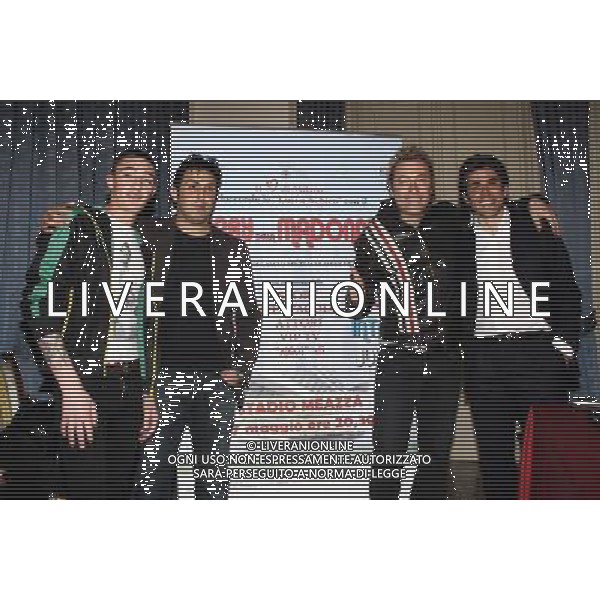 Presentazione del Primo Derby della Madonnina, triangolare di calcio di beneficenza tra personaggi dello sport e dello spettacolo simpatizzanti di Milan, Inter e Juventus. Milano - Arena Civica Brera nella foto: CIRO PETRONE - DJ RINGO - Assessore Alan RIZZI © Antonio Sorano - Ag. Aldo Liverani sas