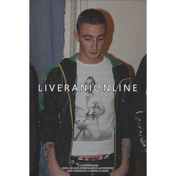 Presentazione del Primo Derby della Madonnina, triangolare di calcio di beneficenza tra personaggi dello sport e dello spettacolo simpatizzanti di Milan, Inter e Juventus. Milano - Arena Civica Brera nella foto: Ciro PETRONE © Antonio Sorano - Ag. Aldo Liverani sas