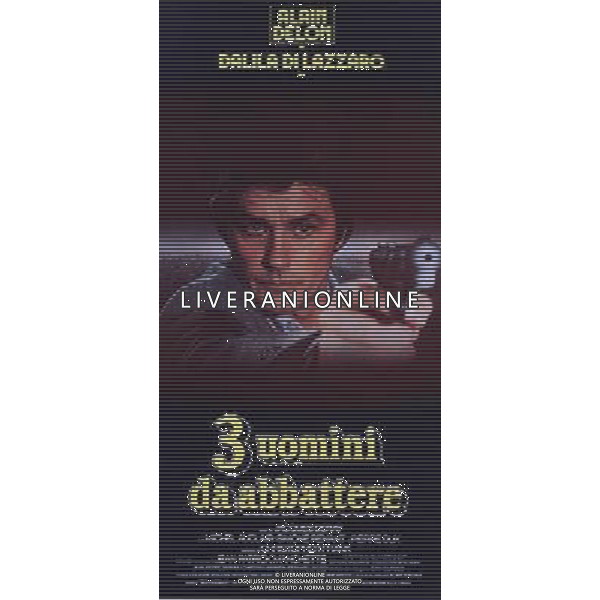 FILM\'TRE UOMINI DA ABBATTERE\' NELLA FOTO LOCANDINA AG ALDO LIVERANI