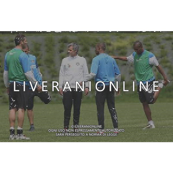 APPIANO GENTILE (CO) 18/5/2010 LA PINETINA, CENTRO SPORTIVO ANGELO MORATTI ALLENAMENTO DELL\'INTER F.C. IN VISTA DELLA FINALE DI CHAMPIONS LEAGUE DI MADRID NELLA FOTO JOSE\' MOURINHO FOTO ROMANO/AG ALDO LIVERANI