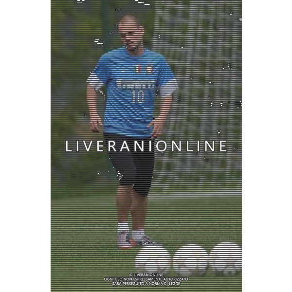 APPIANO GENTILE (CO) 18/5/2010 LA PINETINA, CENTRO SPORTIVO ANGELO MORATTI ALLENAMENTO DELL\'INTER F.C. IN VISTA DELLA FINALE DI CHAMPIONS LEAGUE DI MADRID NELLA FOTO Wesley Sneijder FOTO ROMANO/AG ALDO LIVERANI