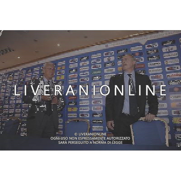 ROMA, 18 MAGGIO 2010 PRESENTAZIONE LISTA CALCIATORI CONVOCATI PER IL MONDIALE SUD AFRICA 2010 NELLA FOTO: MARCELLO LIPPI - GIANCARLO ABETE ©AGENZIA ALDO LIVERANI SAS