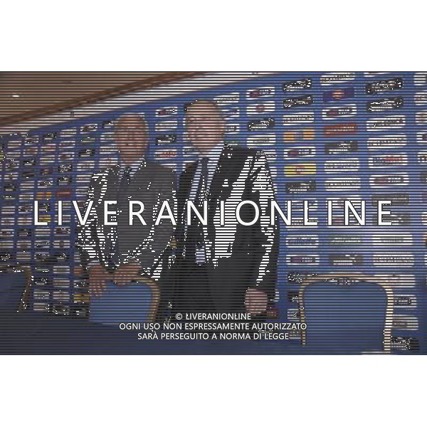 ROMA, 18 MAGGIO 2010 PRESENTAZIONE LISTA CALCIATORI CONVOCATI PER IL MONDIALE SUD AFRICA 2010 NELLA FOTO: MARCELLO LIPPI - GIANCARLO ABETE ©AGENZIA ALDO LIVERANI SAS