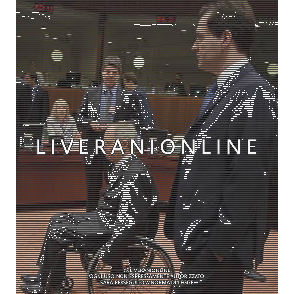 German Finance Minister Wolfgang Schaeuble and Britain\'s new finance minister George Osborne (R) during finance ministers meeting at the European Council in Brussels, Belgium on 2010-05-18 © by Wiktor Dabkowski ©Photoshot/Agenzia Aldo Liverani Sas - ITALY ONLY - MEETING DEI MINISTRI DELLE FINANZE DELL\'EUROZONA AL CONSIGLIO EUROPEO A BRUXELLES IN BELGIO