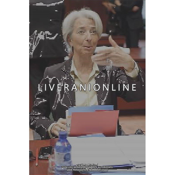 French Minister for Economy Christine Lagarde during finance ministers meeting at the European Council in Brussels, Belgium on 2010-05-18 © by Wiktor Dabkowski ©Photoshot/Agenzia Aldo Liverani Sas - ITALY ONLY - MEETING DEI MINISTRI DELLE FINANZE DELL\'EUROZONA AL CONSIGLIO EUROPEO A BRUXELLES IN BELGIO