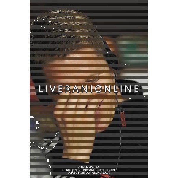 MADRID, SPAIN - MAY 21: In the handout image provided by UEFA, midfielder Bastian Schweinsteiger looks on during the Bayern Munich Press Conference prior to the UEFA Champions League Final match versus Inter Milan at the Estadio Santiago Bernabeu on May 21, 2010 in Madrid, Spain. MADRID, Spagna - 21 maggio: CALCIO SPORT NELLA FOTO il centrocampista Bastian Schweinsteiger del Bayern Monacodurante la Conferenza stampa prima della finale di UEFA Champions League contro l\'Inter al Estadio Santiago Madrid ph. UEFA/ALDO LIVERANI ONLY ITALY *** Local Caption *** Bastian Schweinsteiger