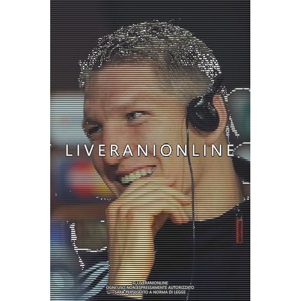 MADRID, SPAIN - MAY 21: In the handout image provided by UEFA, midfielder Bastian Schweinsteiger looks on during the Bayern Munich Press Conference prior to the UEFA Champions League Final match versus Inter Milan at the Estadio Santiago Bernabeu on May 21, 2010 in Madrid, Spain. MADRID, Spagna - 21 maggio: CALCIO SPORT NELLA FOTO il centrocampista Bastian Schweinsteiger del Bayern Monacodurante la Conferenza stampa prima della finale di UEFA Champions League contro l\'Inter al Estadio Santiago Madrid ph. UEFA/ALDO LIVERANI ONLY ITALY *** Local Caption *** Bastian Schweinsteiger