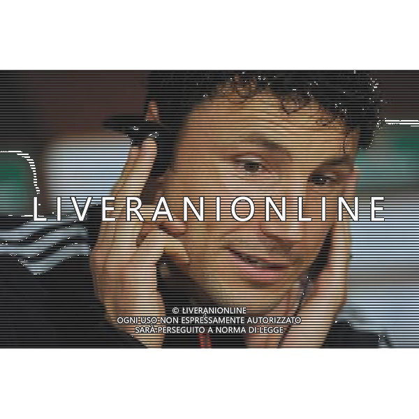 MADRID, SPAIN - MAY 21: In the handout image provided by UEFA, captain Mark van Bommel looks on during the Bayern Munich Press Conference prior to the UEFA Champions League Final match versus Inter Milan at the Estadio Santiago Bernabeu on May 21, 2010 in Madrid, Spain. MADRID, Spagna - 21 maggio: CALCIO SPORT NELLA FOTO il centrocampista Mark van Bommel del Bayern Monacodurante la Conferenza stampa prima della finale di UEFA Champions League contro l\'Inter al Estadio Santiago Madrid ph. UEFA/ALDO LIVERANI ONLY ITALY *** Local Caption *** Mark van Bommel