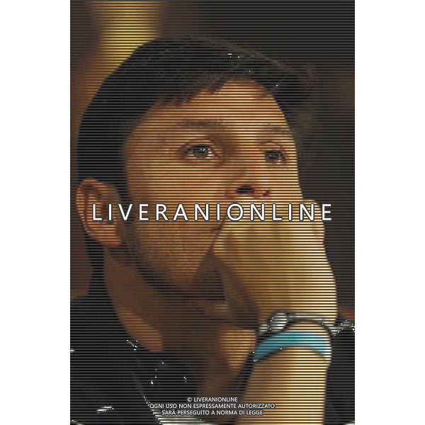 MADRID, SPAIN - MAY 21: In the handout image provided by UEFA, Javier Zanetti looks on during the Inter Milan Press Conference prior to the UEFA Champions League Final match versus Bayern Munich at the Estadio Santiago Bernabeu on May 21, 2010 in Madrid, Spain. (Photo by UEFA/UEFA) /Agenzia Aldo Liverani Sas - ITALY ONLY - MADRID SPAGNA: CONFERENZA STAMPA INTER IN VISTA DELLA FINALE DI CHAMPIONS LEAGUE DI MADRID CONTRO IL BAYERN MONACO *** Local Caption *** Javier Zanetti