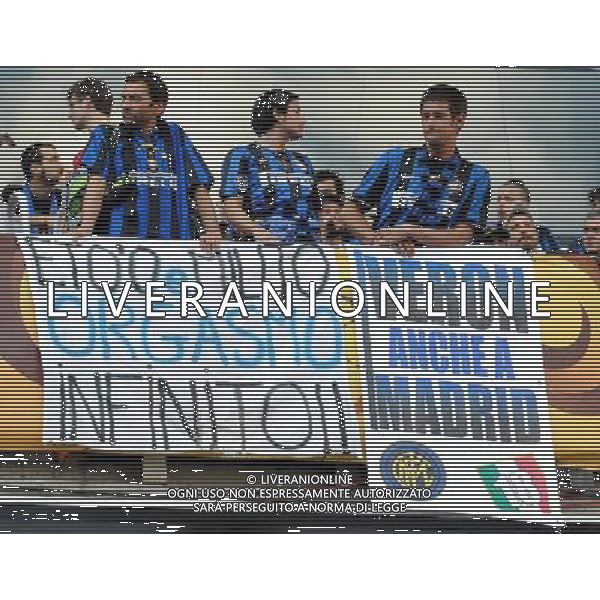 Champions League 2009/2010 Finale Madrid (Santiago Bernabeu) - 22.05.2010 FC Bayern Monaco- FC Inter Nella Foto:TIFOSI INTER /Ph.Vitez-Ag. Aldo Liverani