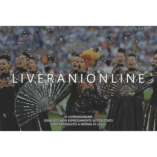 Champions League 2009/2010 Finale Madrid (Santiago Bernabeu) - 22.05.2010 FC Bayern Monaco- FC Inter Nella Foto:COREOGRAFIA NEL PREPARTITA /Ph.Vitez-Ag. Aldo Liverani