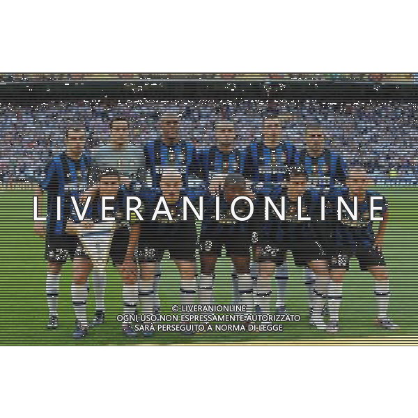 Champions League 2009/2010 Finale Madrid (Santiago Bernabeu) - 22.05.2010 FC Bayern Monaco- FC Inter Nella Foto:INTER SQUADRA FORMAZIONE /Ph.Vitez-Ag. Aldo Liverani