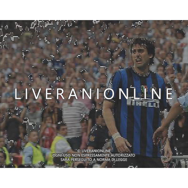 Champions League 2009/2010 Finale Madrid (Santiago Bernabeu) - 22.05.2010 FC Bayern Monaco- FC Inter Nella Foto:MILITO ESULTA SECONDO GOL /Ph.Vitez-Ag. Aldo Liverani