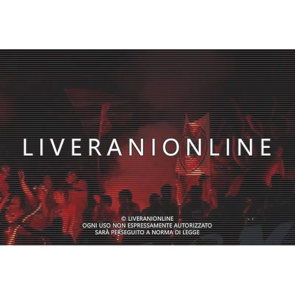 Internazionale Milan\'s supporters during UEFA Champions League final. May 22, 2010. (ALTERPHOTOS/Alvaro Hernandez) /Agenzia Aldo Liverani Sas - ITALY ONLY - Bayern Monaco - FC Inter Finale Champions League 2009/2010 Madrid (Stadio Santiago Bernabeu)