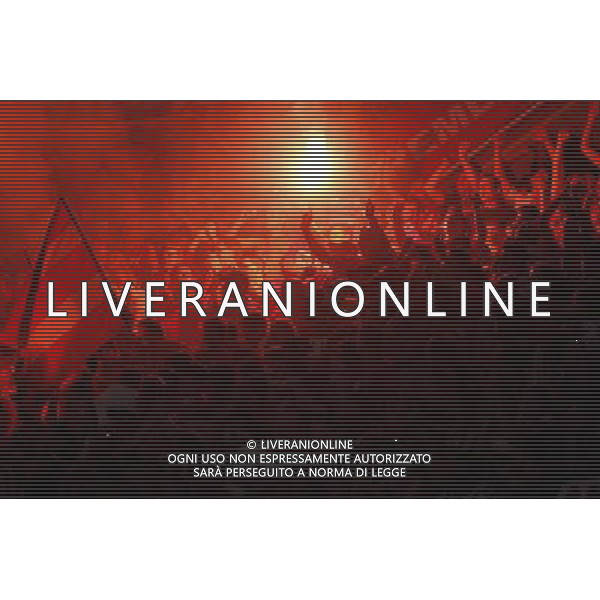 Internazionale Milan\'s supporters during UEFA Champions League final. May 22, 2010. (ALTERPHOTOS/Alvaro Hernandez) /Agenzia Aldo Liverani Sas - ITALY ONLY - Bayern Monaco - FC Inter Finale Champions League 2009/2010 Madrid (Stadio Santiago Bernabeu)