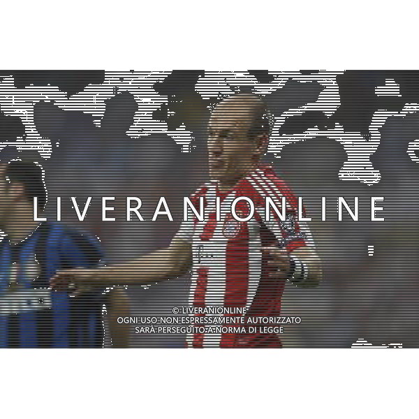 Bayern Munich\'s Arjen Robben during UEFA Champions League final. May 22, 2010. (ALTERPHOTOS/Alvaro Hernandez) /Agenzia Aldo Liverani Sas - ITALY ONLY - Bayern Monaco - FC Inter Finale Champions League 2009/2010 Madrid (Stadio Santiago Bernabeu)