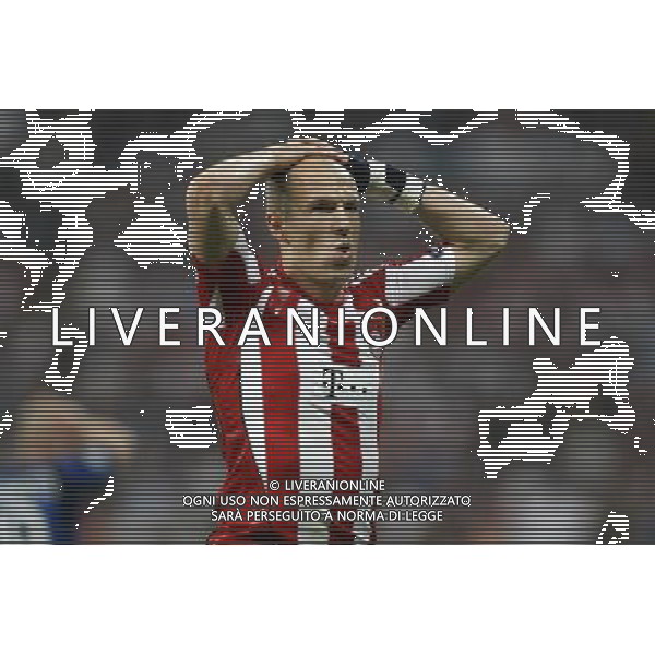 Bayern Munich\'s Arjen Robben during UEFA Champions League final. May 22, 2010. (ALTERPHOTOS/Alvaro Hernandez) /Agenzia Aldo Liverani Sas - ITALY ONLY - Bayern Monaco - FC Inter Finale Champions League 2009/2010 Madrid (Stadio Santiago Bernabeu)
