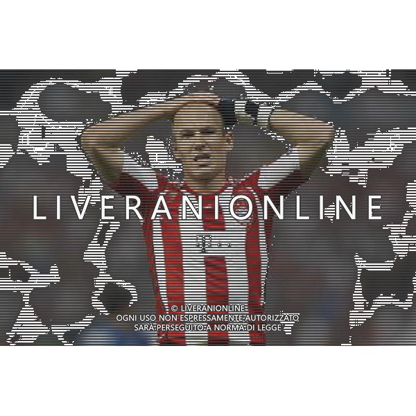 Bayern Munich\'s Arjen Robben during UEFA Champions League final. May 22, 2010. (ALTERPHOTOS/Alvaro Hernandez) /Agenzia Aldo Liverani Sas - ITALY ONLY - Bayern Monaco - FC Inter Finale Champions League 2009/2010 Madrid (Stadio Santiago Bernabeu)