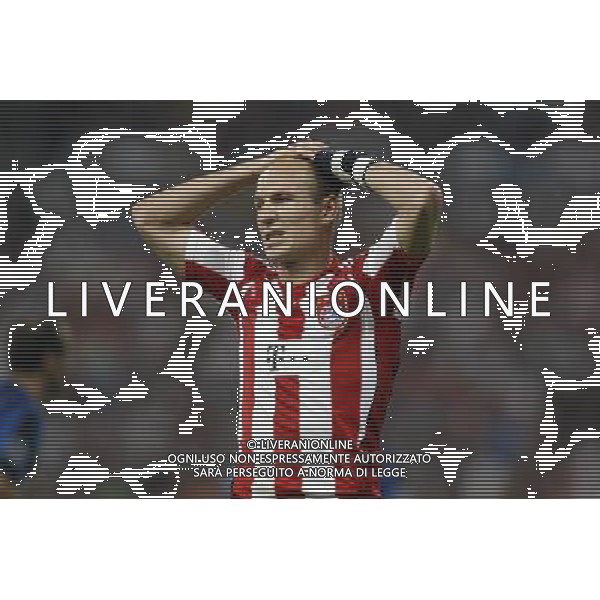 Bayern Munich\'s Arjen Robben during UEFA Champions League final. May 22, 2010. (ALTERPHOTOS/Alvaro Hernandez) /Agenzia Aldo Liverani Sas - ITALY ONLY - Bayern Monaco - FC Inter Finale Champions League 2009/2010 Madrid (Stadio Santiago Bernabeu)