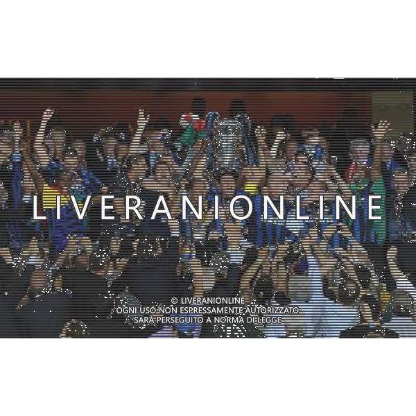 Champions League 2009/2010 Finale Madrid (Santiago Bernabeu) - 22.05.2010 FC Bayern Monaco- FC Inter Nella Foto:PREMIAZIONE /Ph.Vitez-Ag. Aldo Liverani