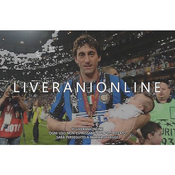 Champions League 2009/2010 Finale Madrid (Santiago Bernabeu) - 22.05.2010 FC Bayern Monaco- FC Inter Nella Foto:MILITO MEDAGLIA /Ph.Vitez-Ag. Aldo Liverani