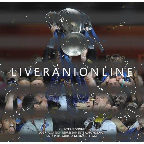 Champions League 2009/2010 Finale Madrid (Santiago Bernabeu) - 22.05.2010 FC Bayern Monaco- FC Inter Nella Foto:MORATTI /Ph.Vitez-Ag. Aldo Liverani