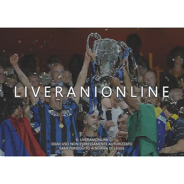 Champions League 2009/2010 Finale Madrid (Santiago Bernabeu) - 22.05.2010 FC Bayern Monaco- FC Inter Nella Foto:LUCIO MAICON /Ph.Vitez-Ag. Aldo Liverani